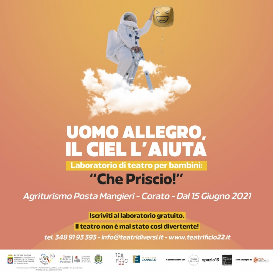 PARTITI I LABORATORI DI MUSICA E TEATRO SOSTENUTI DALLA FONDAZIONE CANNILLO
