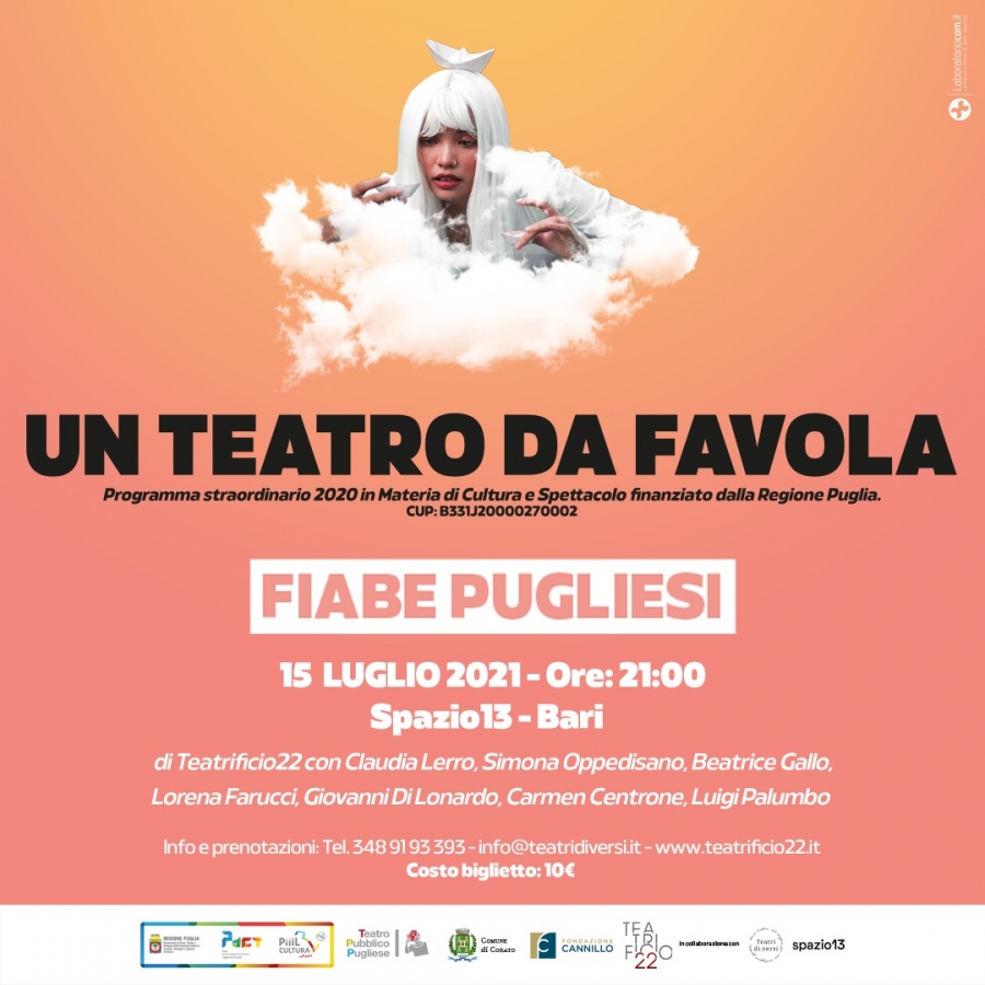 LE INIZIATIVE DI "UN TEATRO DA FAVOLA" SOSTENUTE DALLA FONDAZIONE CANNILLO